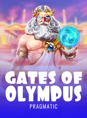 Slot game Gates of Olympus featuring Zeus and lightning power